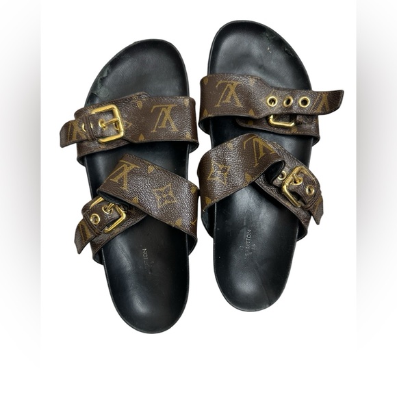 Louis Vuitton Bom Dia Flat Mule EU 37 Pre-owned - Picture 9 of 13